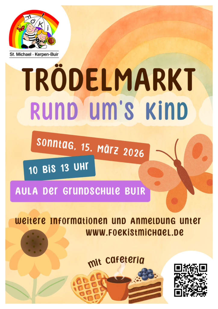 Plakat Trödelmarkt am 15.3.2026